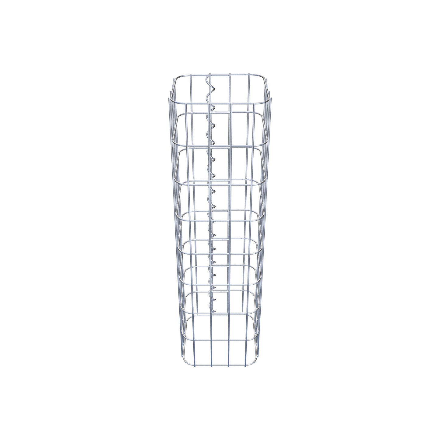 Columna de gaviones, cuadrada 22 cm x 22 cm, 80 cm de altura, MW 5 cm x 10 cm