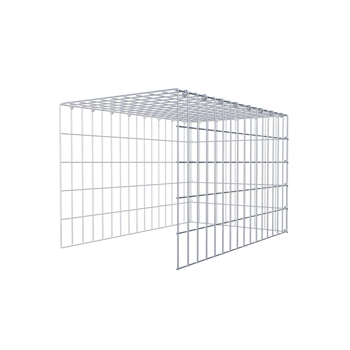 Toegevoegde pool type 4 80 cm x 50 cm x 50 cm (L x H x D), maaswijdte 5 cm x 10 cm, C-ring