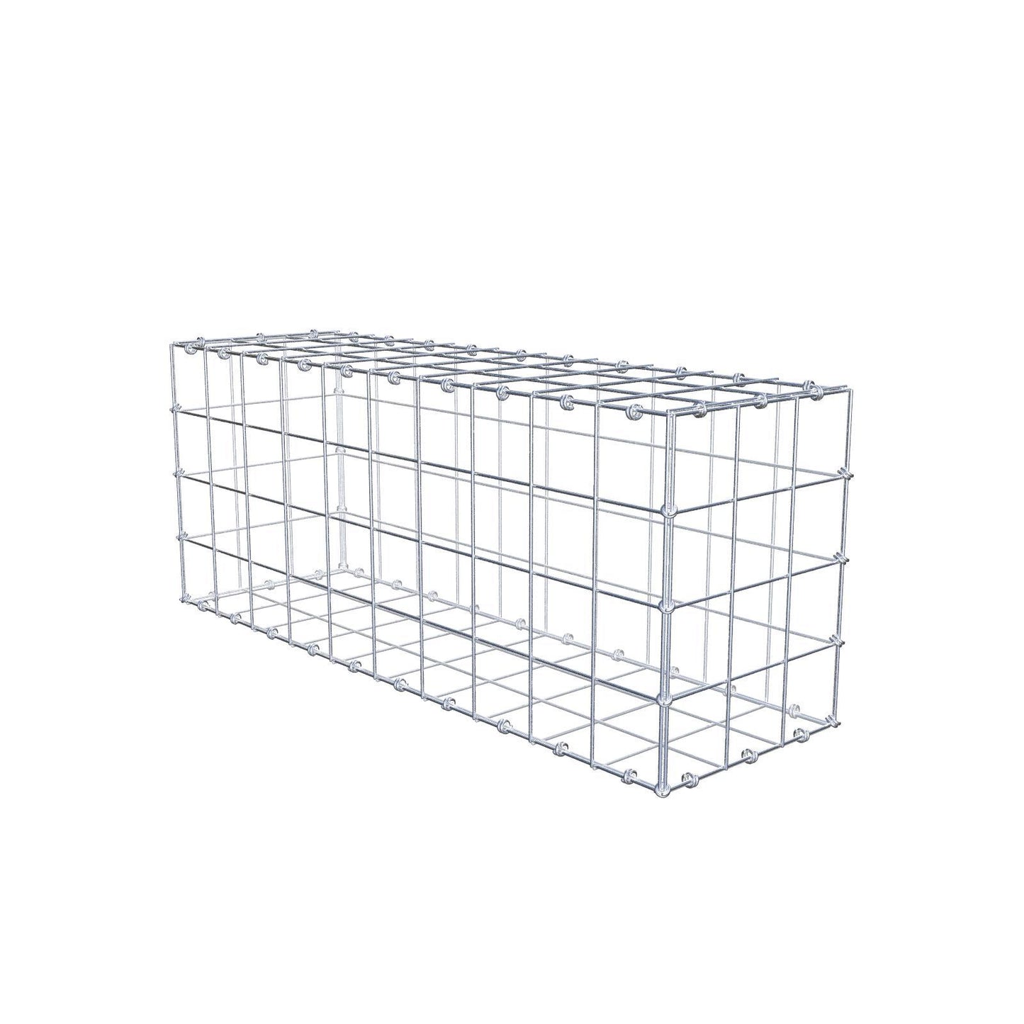 Schanskorf 100 cm x 40 cm x 30 cm (L x H x D), maaswijdte 10 x 10 cm, spiraalring