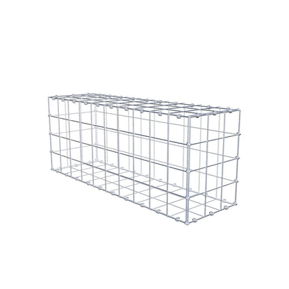 Schanskorf 100 cm x 40 cm x 30 cm (L x H x D), maaswijdte 10 x 10 cm, spiraalring