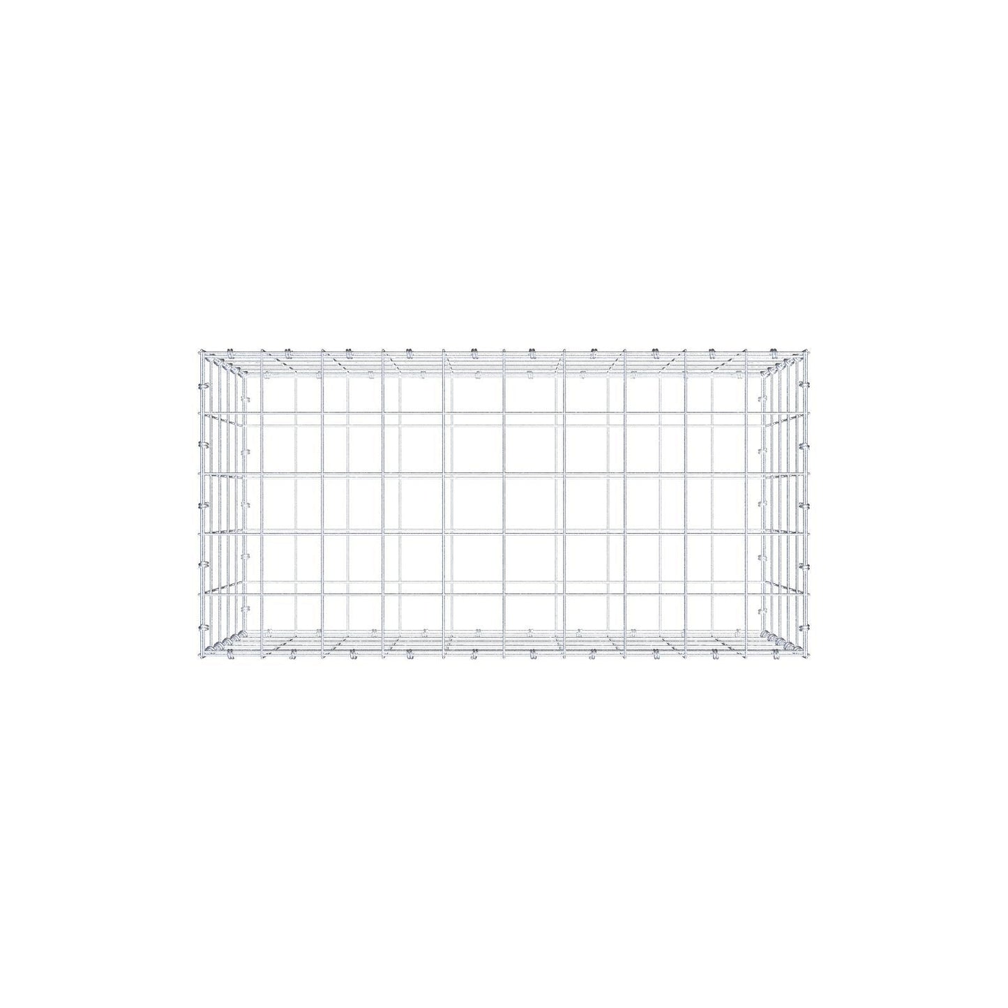 Schanskorf 100 cm x 50 cm x 50 cm (L x H x D), maaswijdte 10 x 10 cm, spiraalring