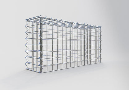 Add-on schanskorf type 3 80 cm x 40 cm x 20 cm (L x H x D), maaswijdte 5 cm x 5 cm, spiraalvormig