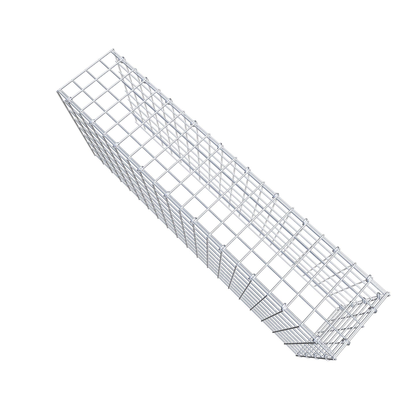 Type 4 oplegkorf 100 cm x 40 cm x 20 cm (L x H x D), maaswijdte 5 cm x 5 cm, C-ring