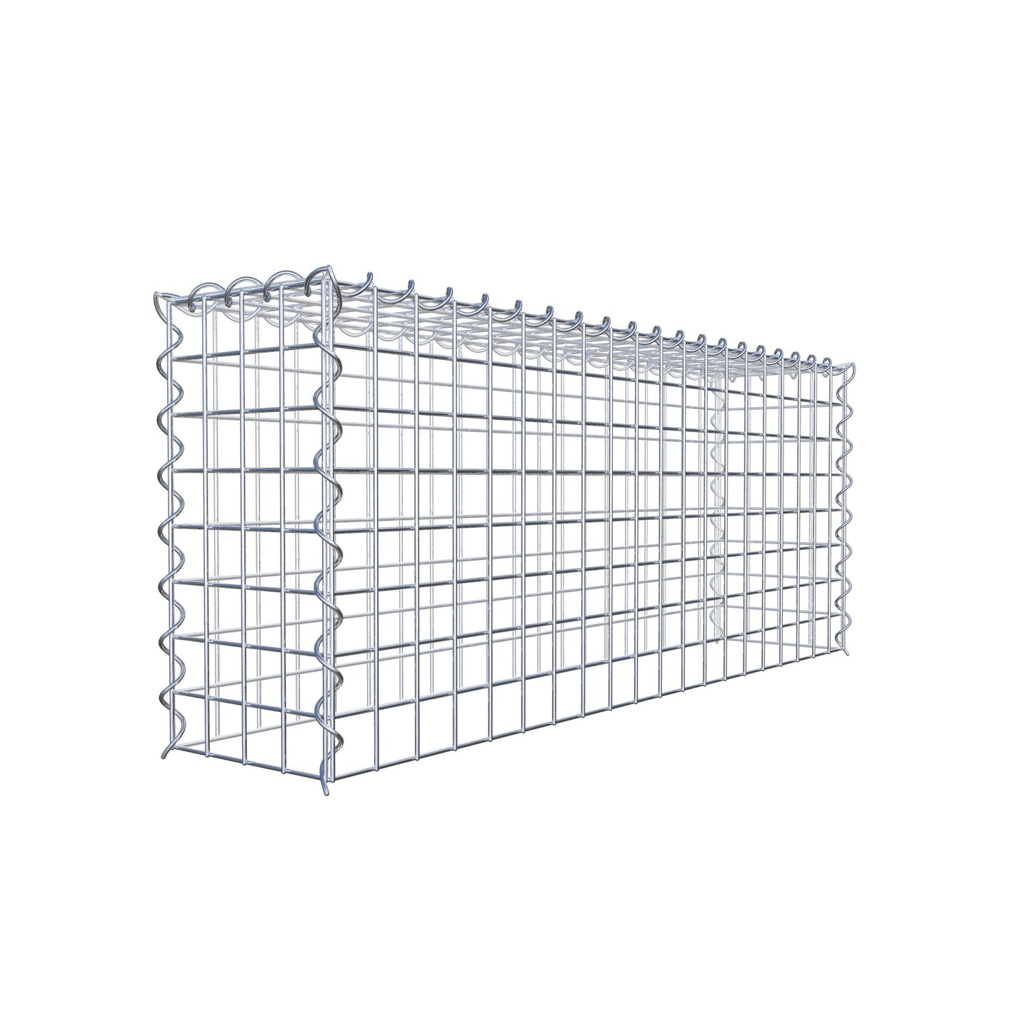 Gavión complementario tipo 3 100 cm x 40 cm x 20 cm (L x A x P), malla 5 cm x 5 cm, espiral