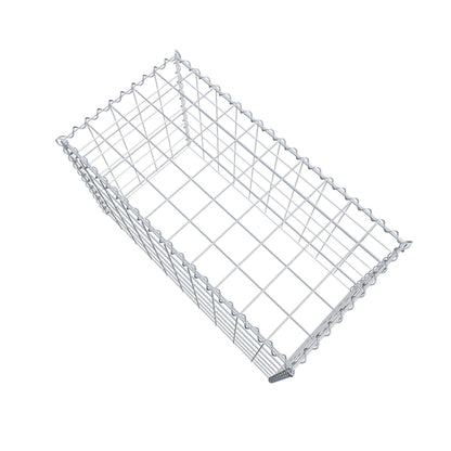 Opvokset gabion type 3 100 cm x 60 cm x 50 cm (L x H x D), maskestørrelse 10 cm x 10 cm, spiral