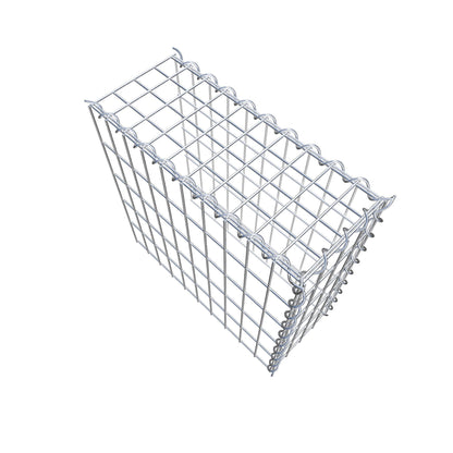 Opvokset gabion type 4 50 cm x 50 cm x 20 cm (L x H x D), maskestørrelse 5 cm x 10 cm, spiral
