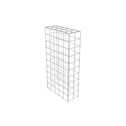 Type 3 oplegkorf 100 cm x 50 cm x 20 cm (L x H x D), maaswijdte 10 cm x 10 cm, C-ring