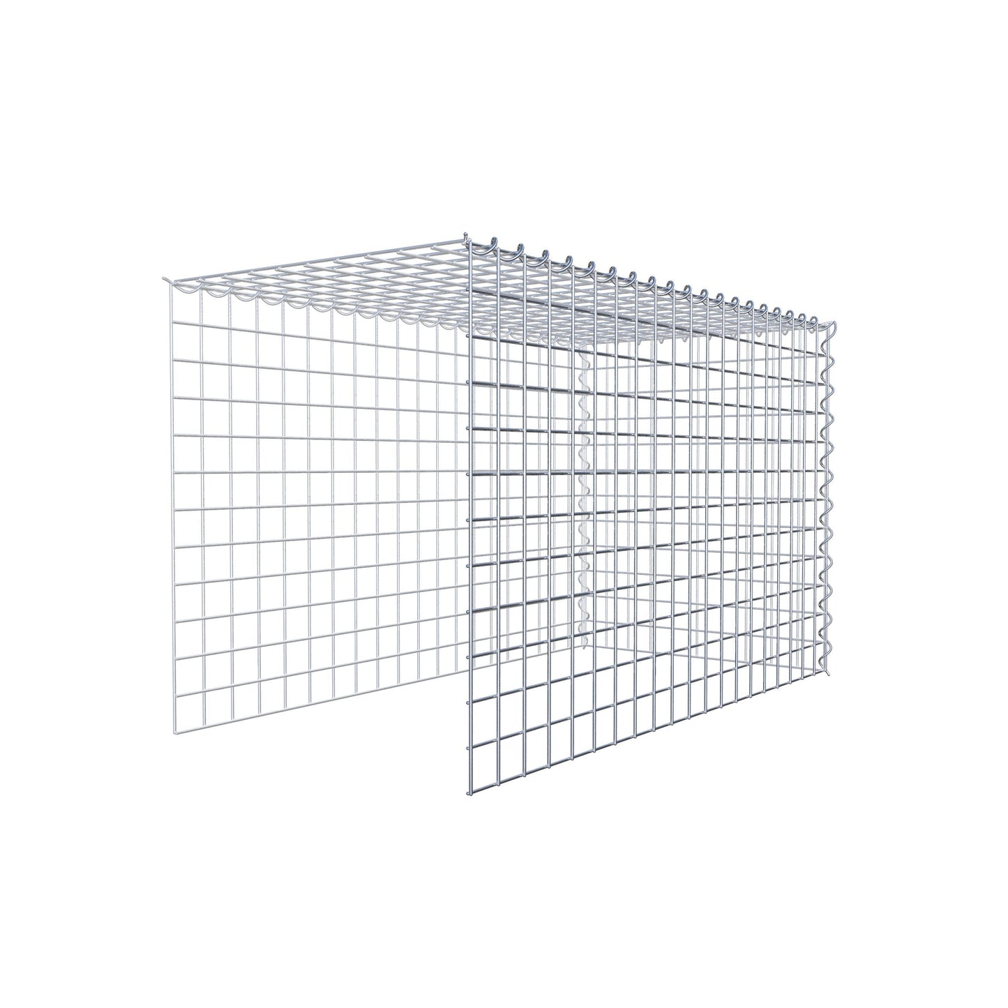 Gavión complementario tipo 4 100 cm x 60 cm x 50 cm (L x A x P), malla 5 cm x 5 cm, espiral