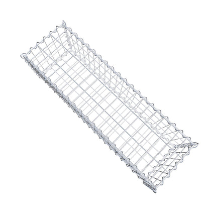 Gabbione 100 cm x 30 cm x 30 cm (L x H x P), maglia 5 cm x 10 cm, spirale