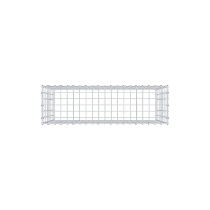 Mounted gabion type 3 100 cm x 70 cm x 30 cm (L x H x D), mesh size 5 cm x 10 cm, C-ring