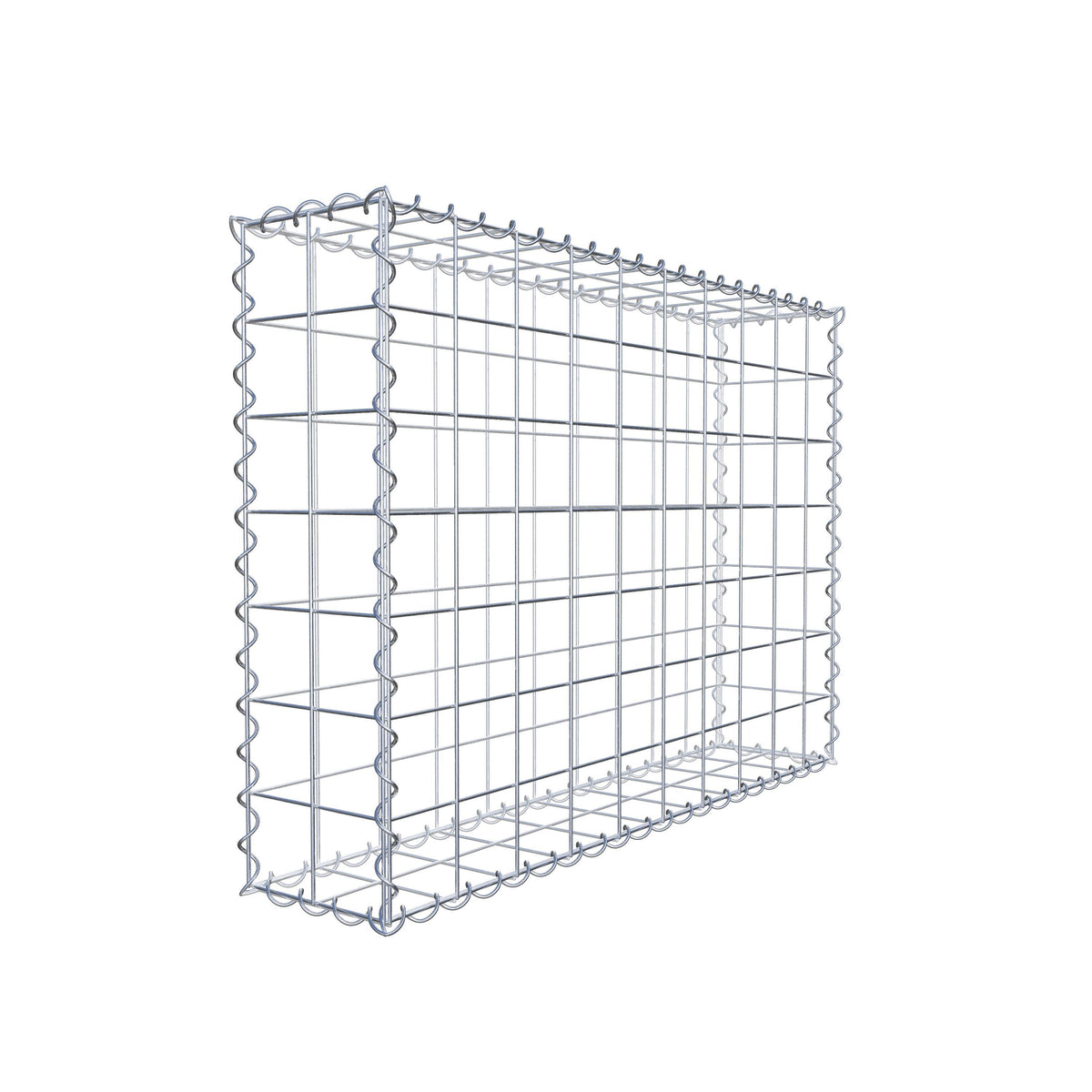 Gabion 100 cm x 70 cm x 20 cm (L x H x P), mailles 10 cm x 10 cm, spirale