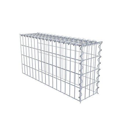Add-on schanskorf type 4 80 cm x 40 cm x 20 cm (L x H x D), maaswijdte 5 cm x 10 cm, spiraalvormig