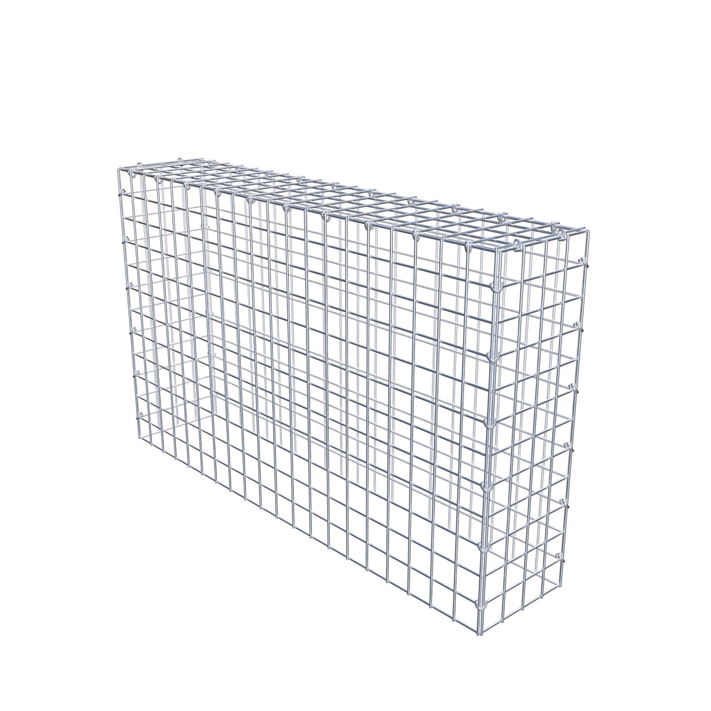 Gavión adicional tipo 3 100 cm x 60 cm x 20 cm (L x A x P), malla 5 cm x 5 cm, anillo en C