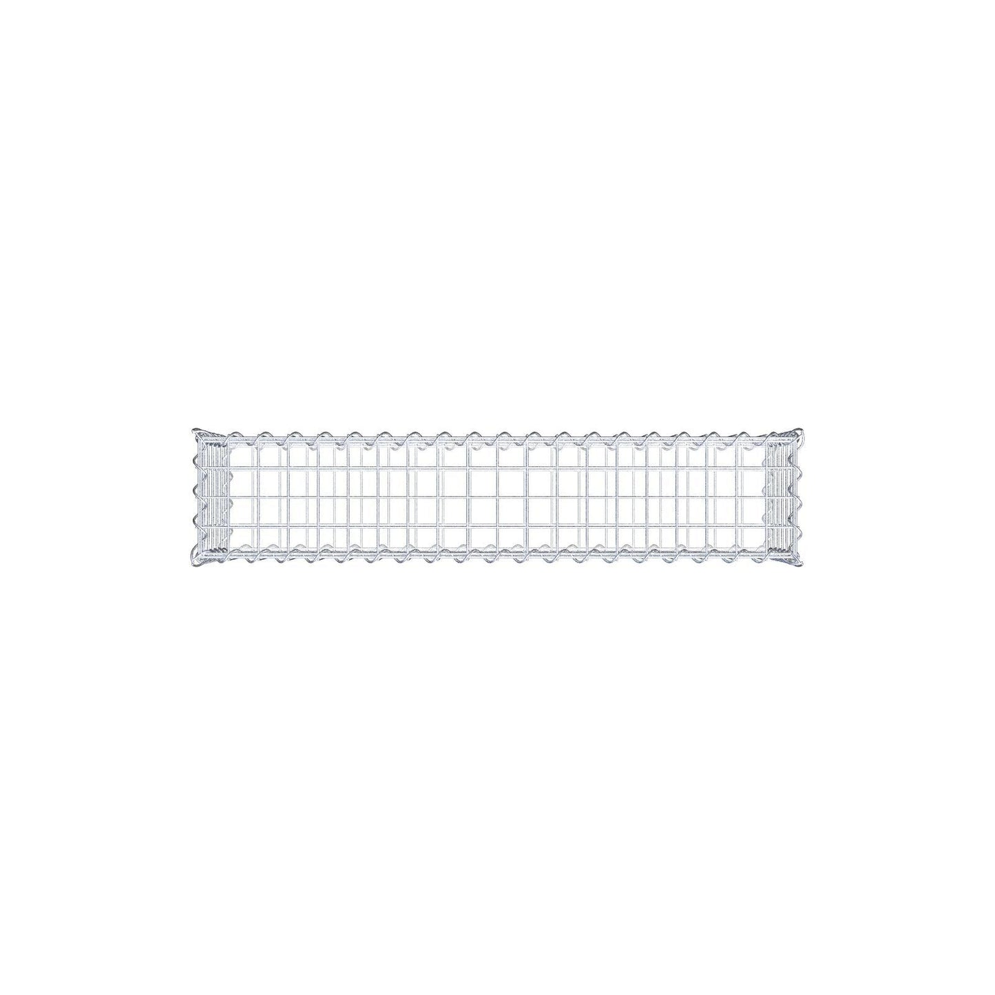 Gabion 100 cm x 30 cm x 20 cm (L x H x D), maskstorlek 5 cm x 5 cm, spiral