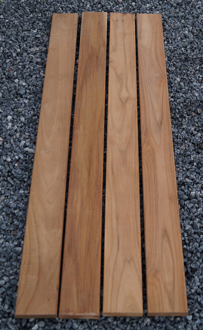 Banc de jardin 2 colonnes à fleurs TEAK MW 5 x 5 cm, galvanisé à chaud