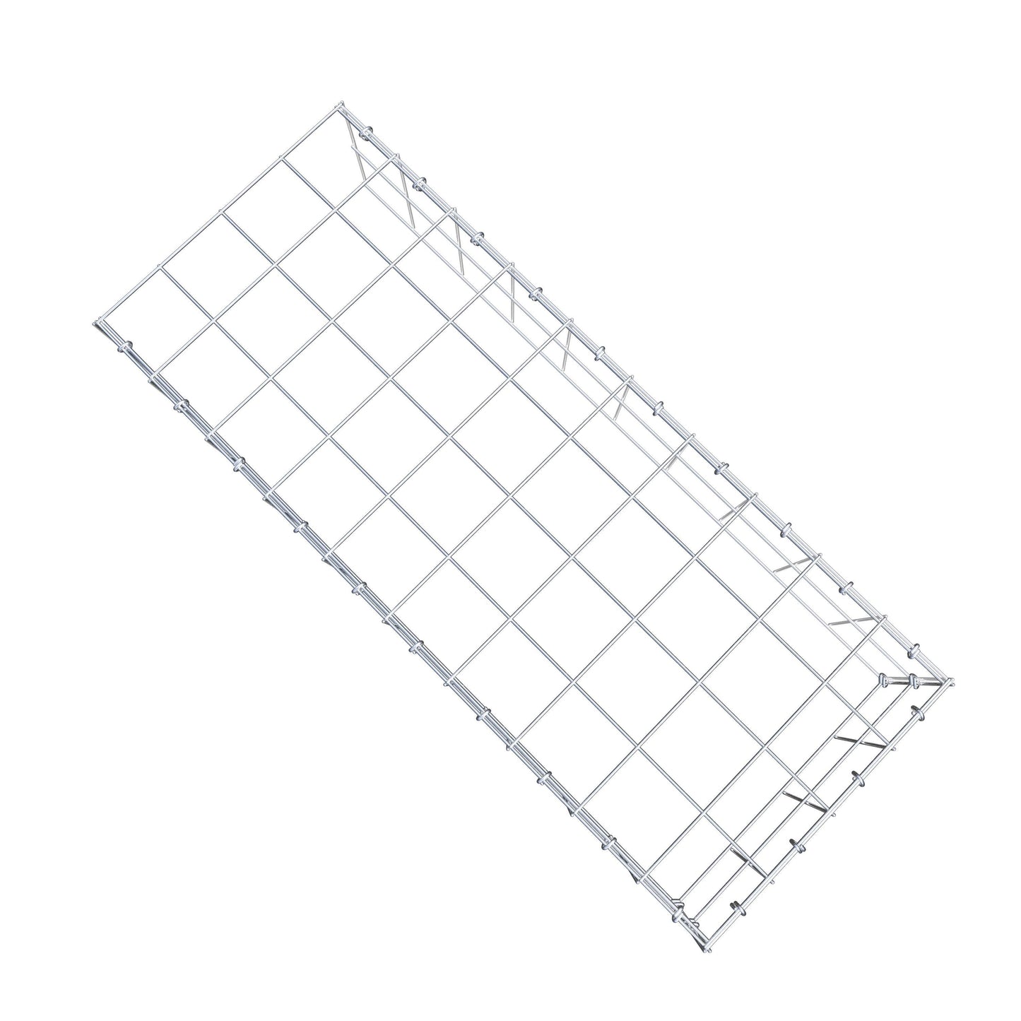 Gabião Tipo 4 100 cm x 20 cm x 40 cm (C x A x P), malhagem 10 cm x 10 cm, anel C