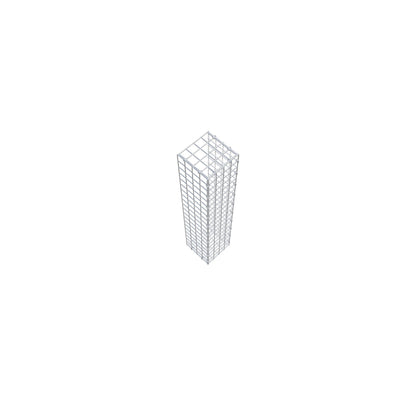 Monteret gabion type 2 100 cm x 20 cm x 20 cm (L x H x D), maskestørrelse 5 cm x 5 cm, C-ring