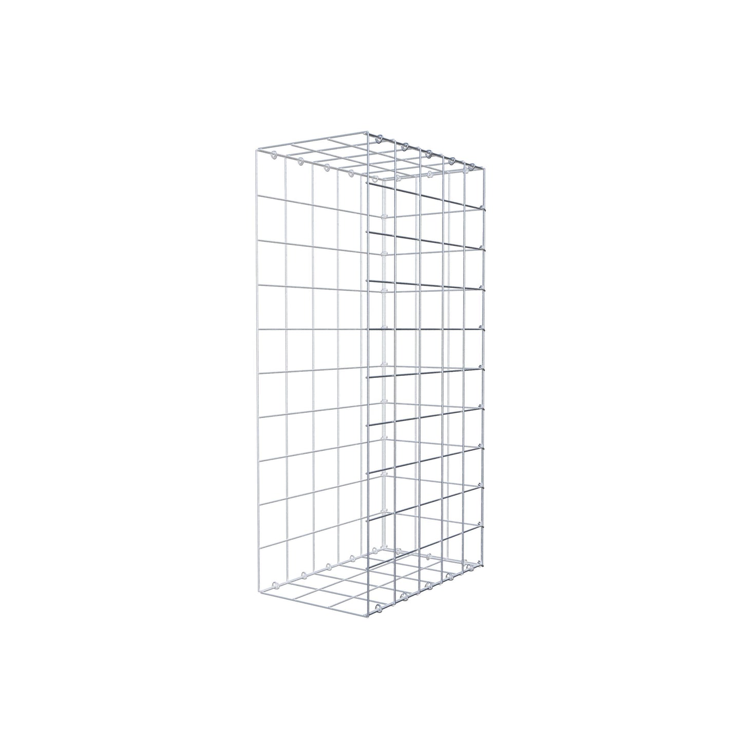 Anbaugabione Typ 2 100 cm x 50 cm x 30 cm (L x H x T), Maschenweite 10 cm x 10 cm, C-Ring
