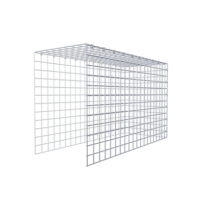 Fästbar gabion typ 4 100 cm x 60 cm x 40 cm (L x H x D), maskstorlek 5 cm x 5 cm, C-ring