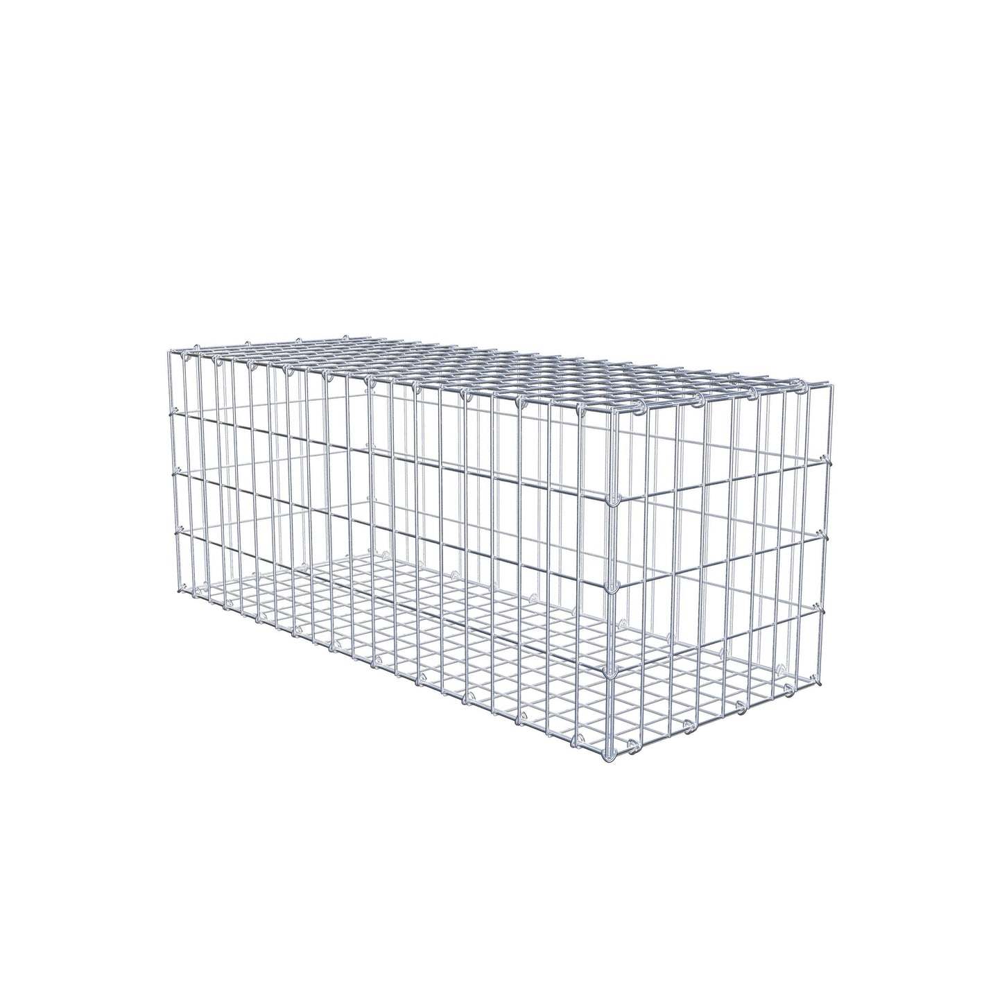 Gabbione 100 cm x 40 cm x 40 cm (L x H x P), maglia 5 cm x 10 cm, anello a C