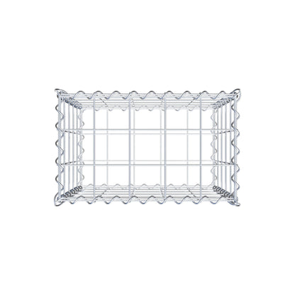Gabion 50 cm x 50 cm x 30 cm (L x H x D), mesh size 10 cm x 10 cm, spiral