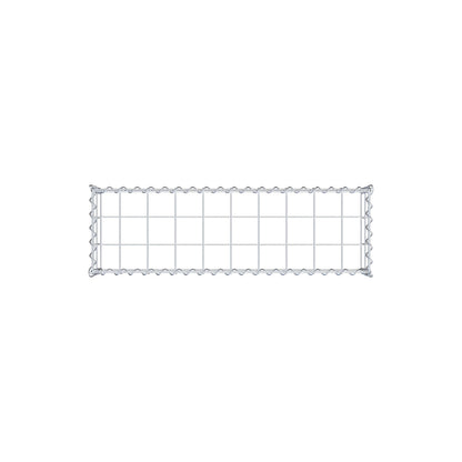 Gabion rapporté type 3 100 cm x 20 cm x 30 cm (L x H x P), mailles 10 cm x 10 cm, spirale