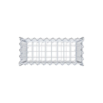 Schanskorf 50 cm x 40 cm x 20 cm (L x H x D), maaswijdte 5 cm x 5 cm, spiraalvormig