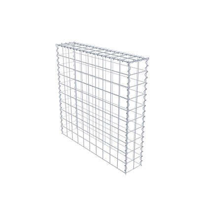 Gabião tipo 3 100 cm x 100 cm x 20 cm (C x A x P), malhagem 10 cm x 10 cm, espiral