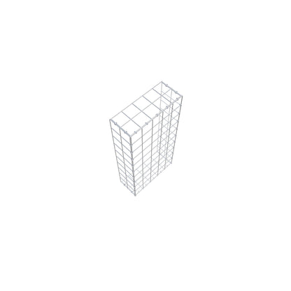 Gabbione aggiuntivo di tipo 2 100 cm x 20 cm x 50 cm (L x A x P), maglia 10 cm x 10 cm, anello a C