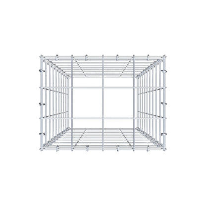 Gavión complementario de tipo 3 100 cm x 40 cm x 30 cm (L x A x P), malla 10 cm x 10 cm, anillo en C