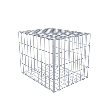 Mounted gabion type 2 50 cm x 40 cm x 40 cm, mesh size 5 cm x 10 cm, C-ring