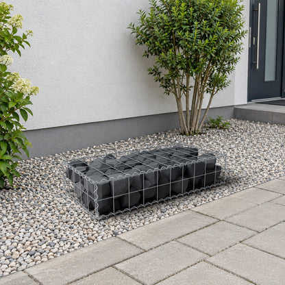 Gabion 100 cm x 20 cm x 50 cm (L x H x P), mailles 10 cm x 10 cm, spirale