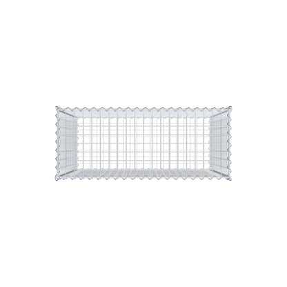Schanskorf 100 cm x 90 cm x 40 cm (L x H x D), maaswijdte 5 cm x 5 cm, spiraalvormig