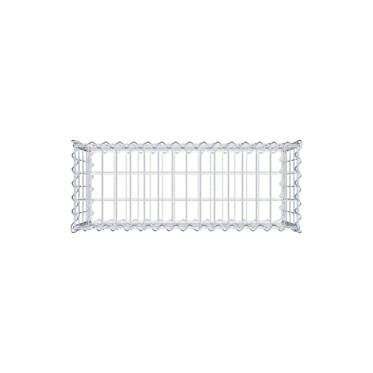 Gabion 80 cm x 40 cm x 30 cm (L x H x P), mailles 5 cm x 10 cm, spirale