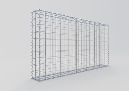 Gabione 200 cm x 100 cm x 20 cm (L x H x T), Maschenweite 10 cm x 10 cm, Spirale
