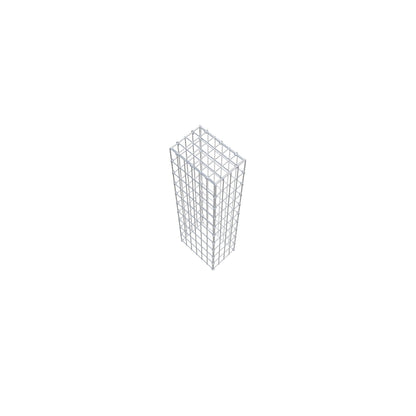 Monteret gabion type 3 100 cm x 30 cm x 20 cm (L x H x D), maskestørrelse 5 cm x 10 cm, C-ring
