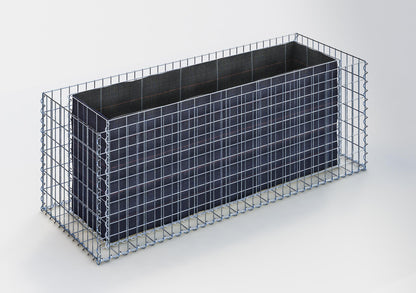 Letto rialzato rettangolare 170 cm x 60 cm x 60 cm (L x H x P), dimensione rete 5 x 10 cm, spessore parete 10 cm