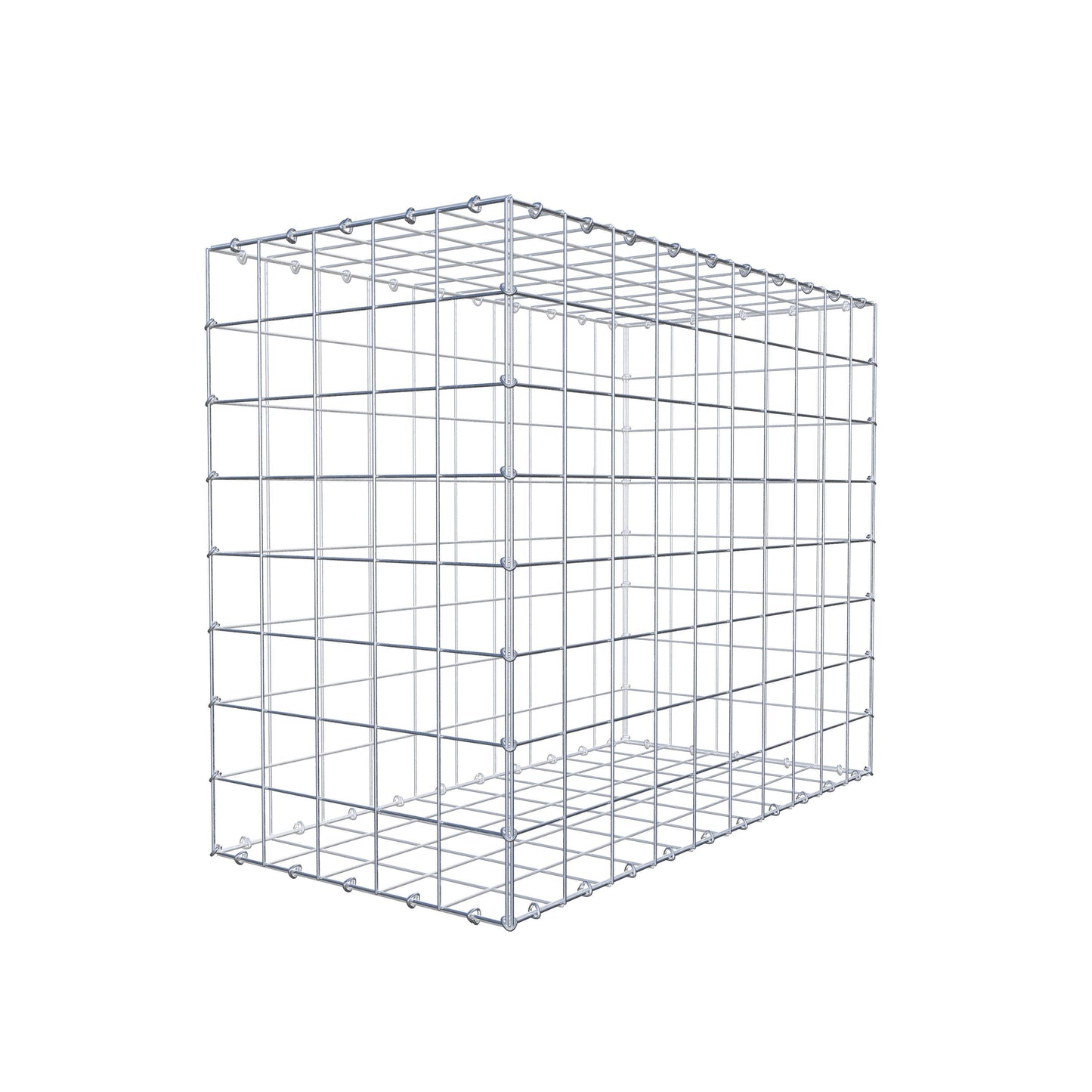 Schanskorf 100 cm x 80 cm x 50 cm (L x H x D), maaswijdte 10 cm x 10 cm, C-ring