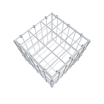 Gabion 30 cm x 30 cm x 30 cm (L x H x D), maskestørrelse 5 x 10 cm, spiralring