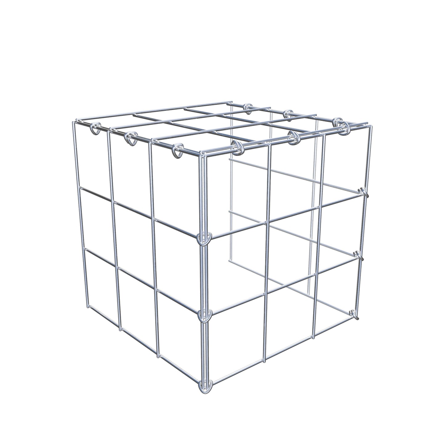 Gavión adicional tipo 4 30 cm x 30 cm x 30 cm (L x A x P), malla 10 cm x 10 cm, anillo en C