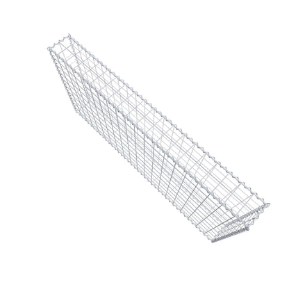 Gabione 200 cm x 100 cm x 20 cm (L x H x T), Maschenweite 10 cm x 10 cm, Spirale