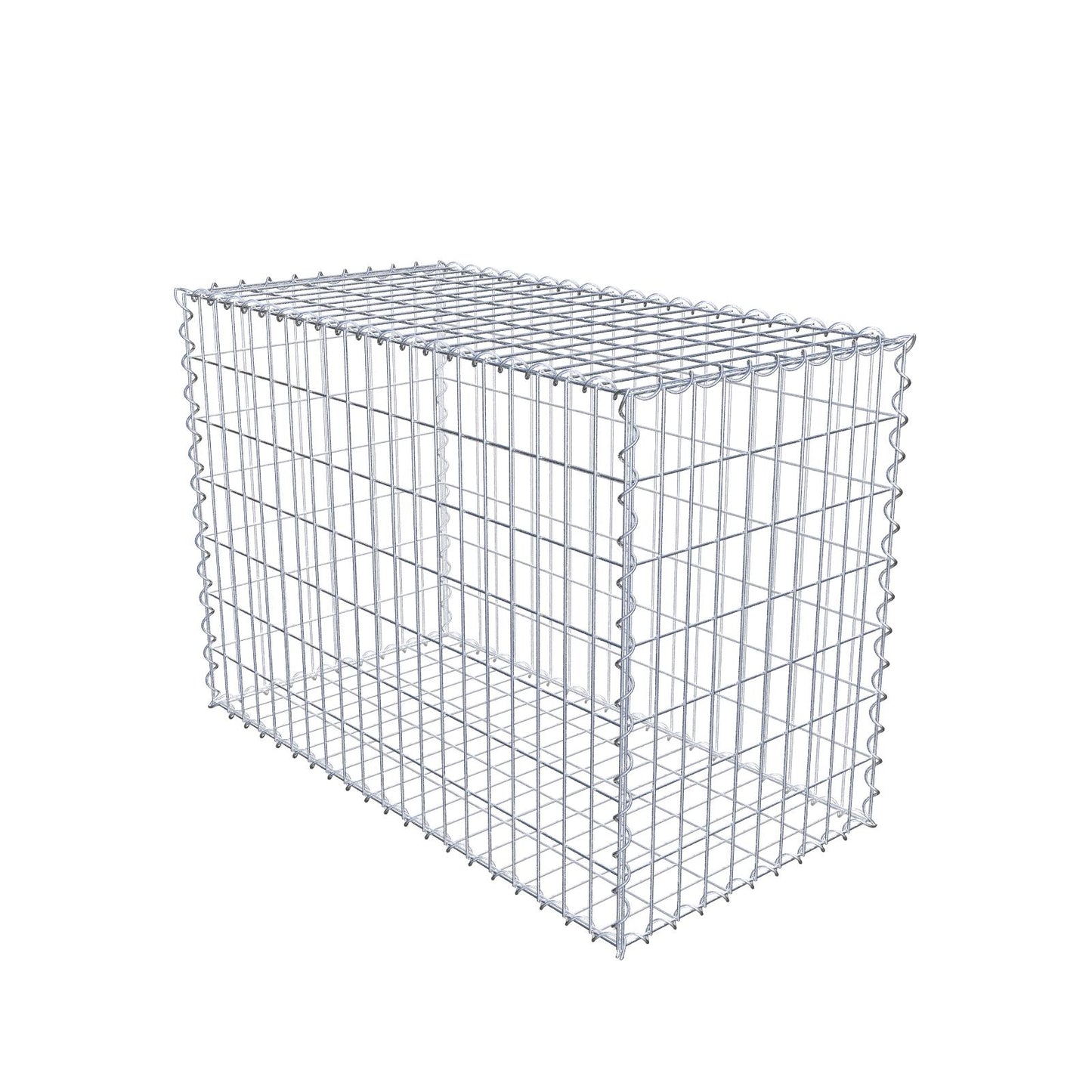 Gabione 100 cm x 70 cm x 50 cm (L x H x T), Maschenweite 5 cm x 10 cm, Spirale