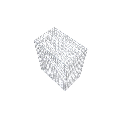 Gabione 100 cm x 80 cm x 50 cm (L x H x T), Maschenweite 5 cm x 5 cm, C-Ring