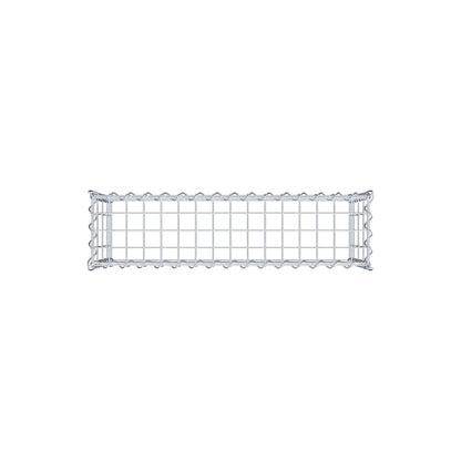 Add-on schanskorf type 3 80 cm x 40 cm x 20 cm (L x H x D), maaswijdte 5 cm x 10 cm, spiraalvormig