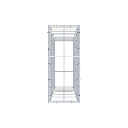 Typ 3 påbyggnadsgabion 100 cm x 20 cm x 50 cm (L x H x D), maskstorlek 10 cm x 10 cm, C-ring