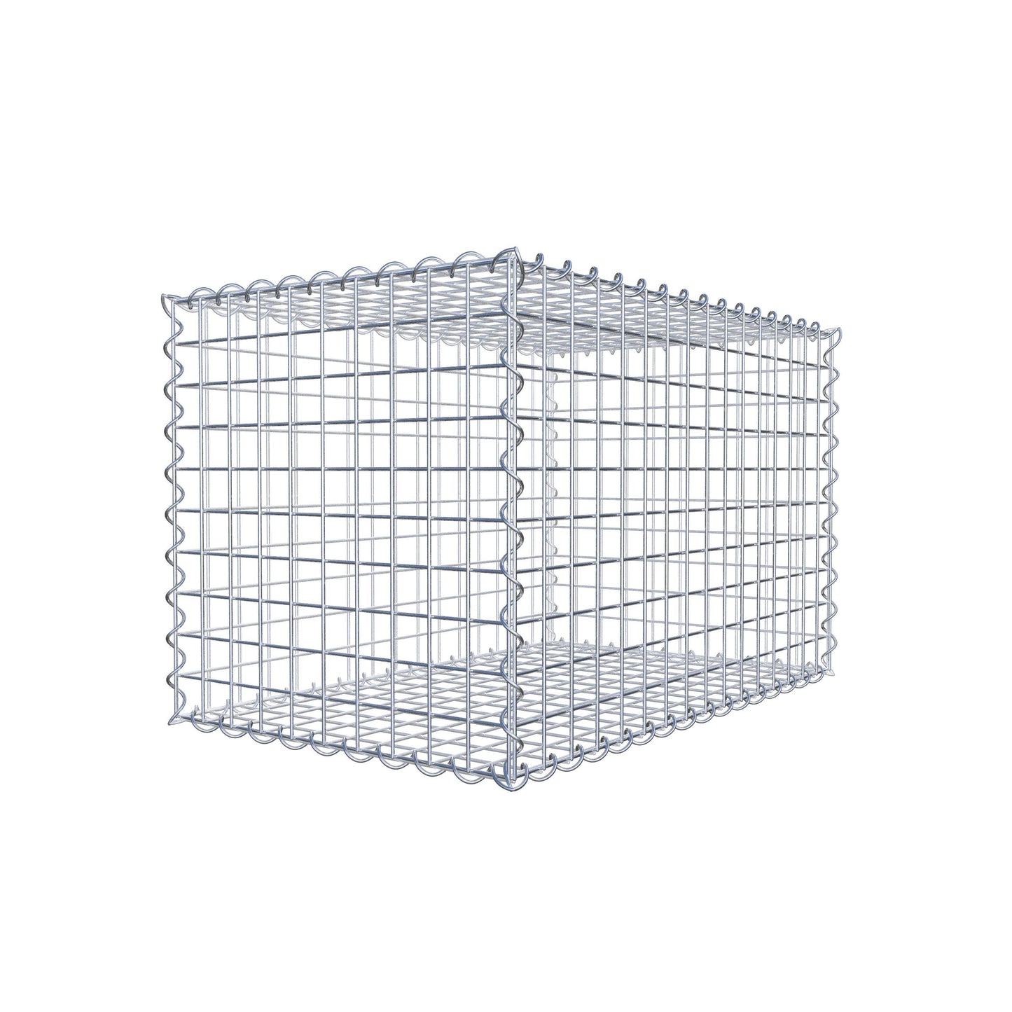 Schanskorf 80 cm x 50 cm x 50 cm (L x H x D), maaswijdte 5 cm x 5 cm, spiraal