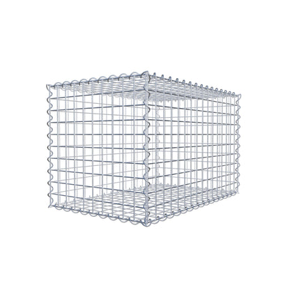Schanskorf 80 cm x 50 cm x 50 cm (L x H x D), maaswijdte 5 cm x 5 cm, spiraal