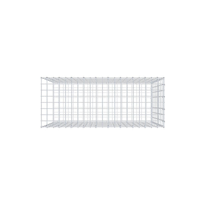 Opzetpaal type 2 100 cm x 80 cm x 40 cm, maaswijdte 5 cm x 10 cm, C-ring