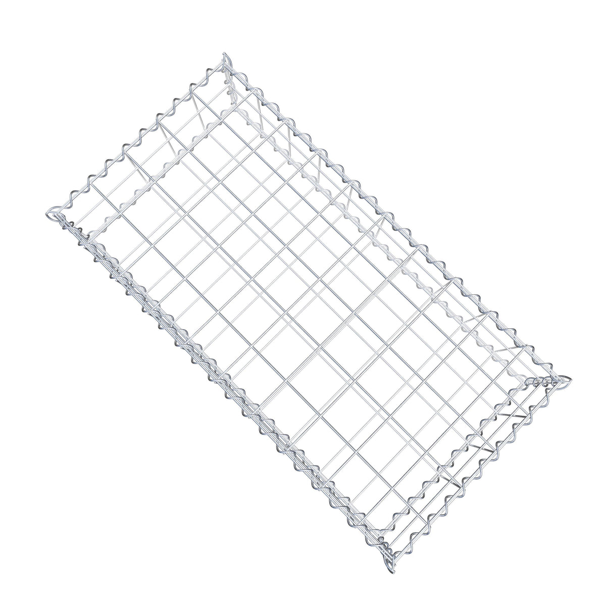 Gabion 100 cm x 20 cm x 50 cm (L x H x P), mailles 10 cm x 10 cm, spirale