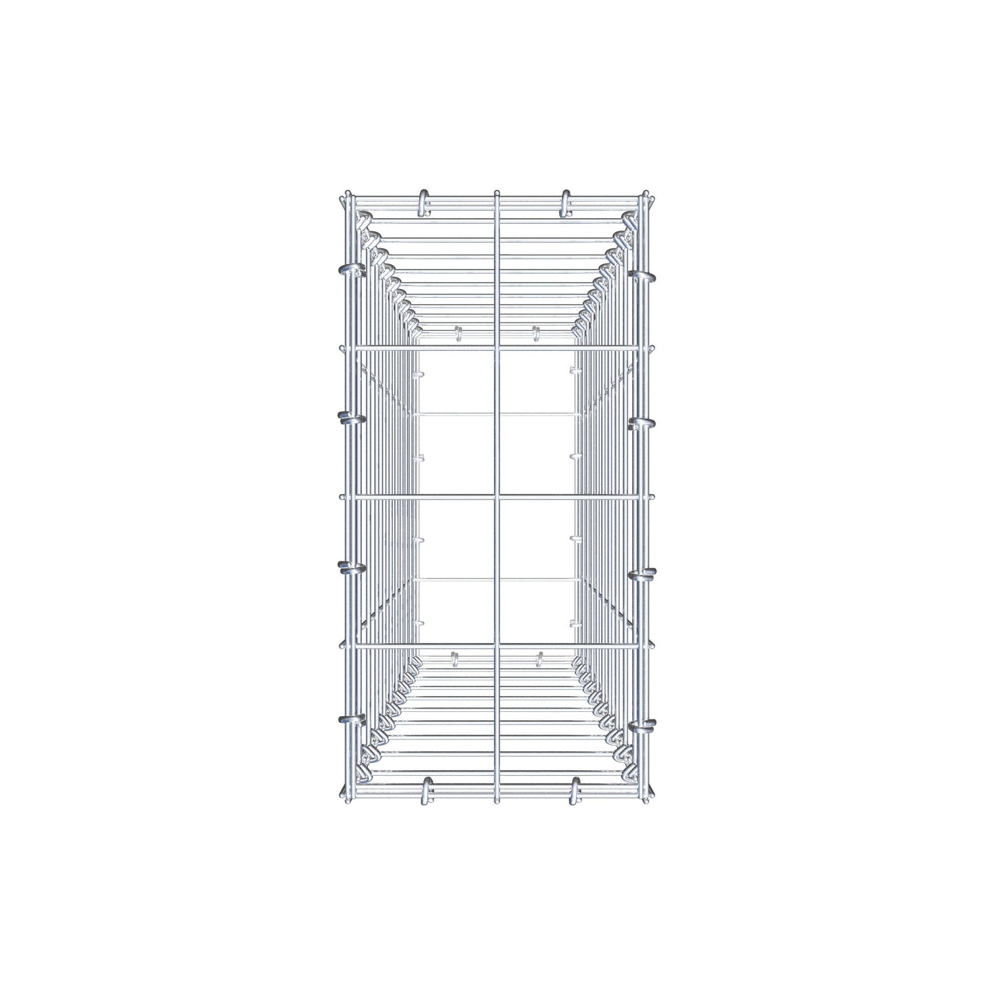 Gabion 100 cm x 20 cm x 40 cm (L x H x D), maskestørrelse 10 cm x 10 cm, C-ring